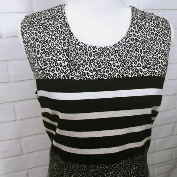 Max Mara Brema Stripe Sheath Dress Sleeveless 14 - Picture 3 of 8